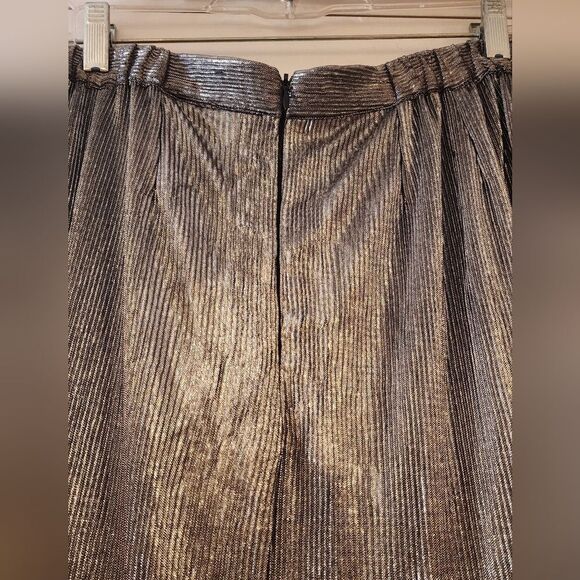 Donna Vinci shiny silver stretchy maxi skirt - Picture 5 of 7